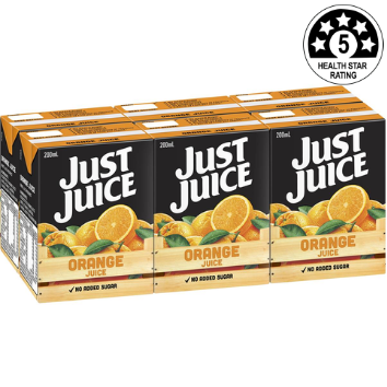 JJ Orange Juice 200ml (6)