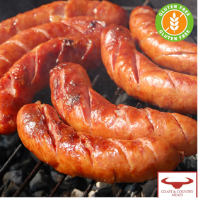 CCM Thick Beef Sausages (GF) 1kg