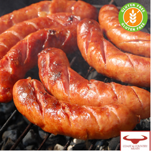 Load image into Gallery viewer, CCM Thick Beef Sausages (GF) 1kg