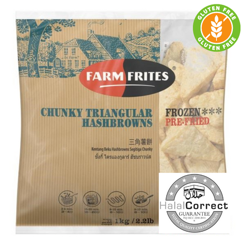 FR Hash Brown Triangles 1kg