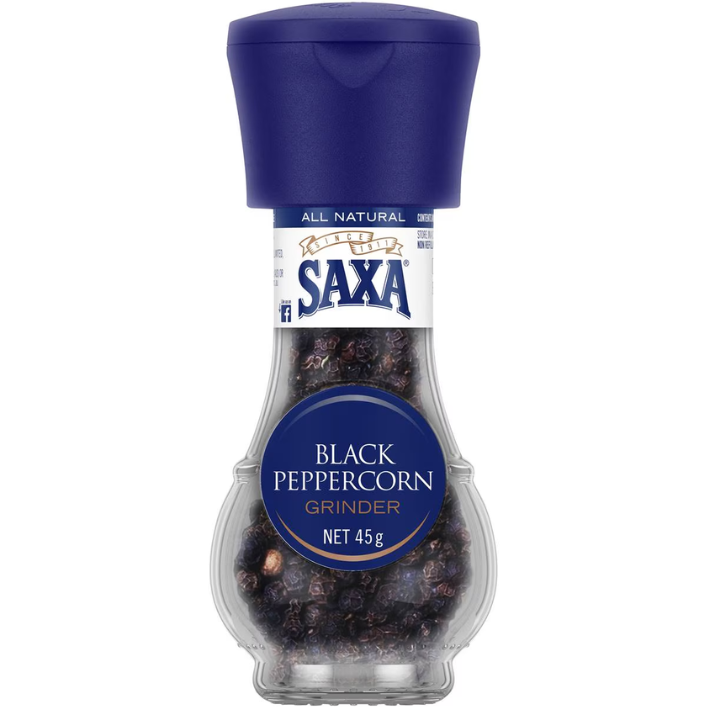 Saxa Black Peppercorn 90g